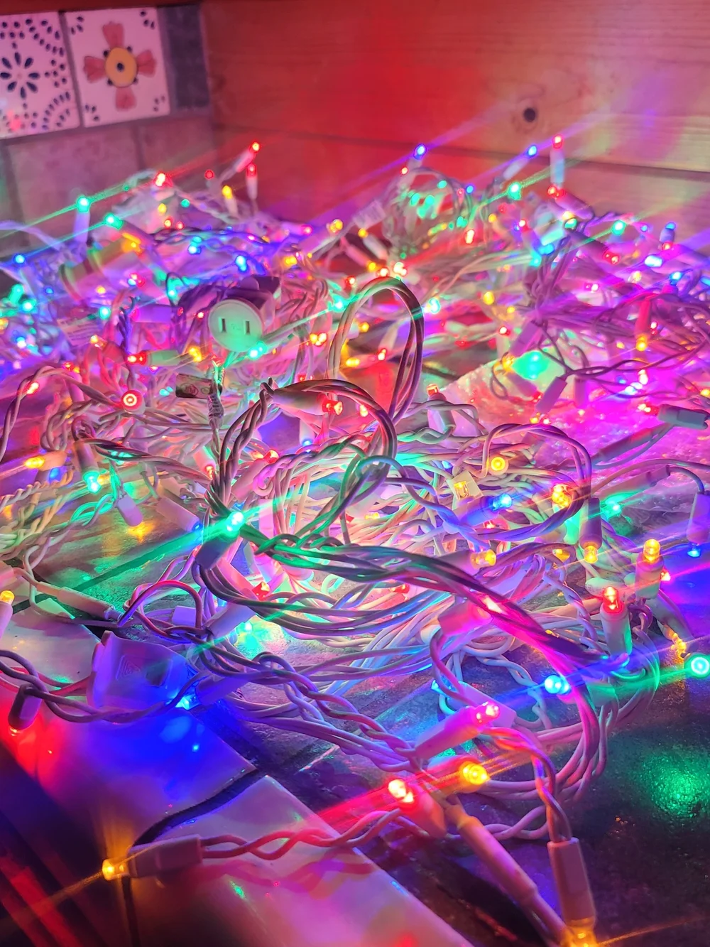 Multi-Color Holiday Icicle LED Lights - Home Holiday